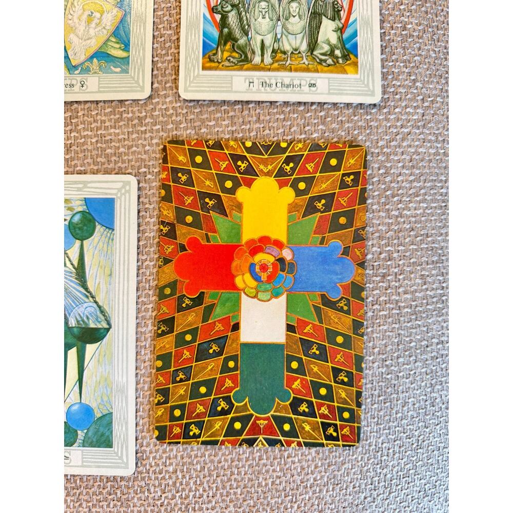 Vintage 1978 Aleister Crowley Thoth Tarot Deck AC78 Belgium U.S. Games 78 Cards - Picture 3 of 9